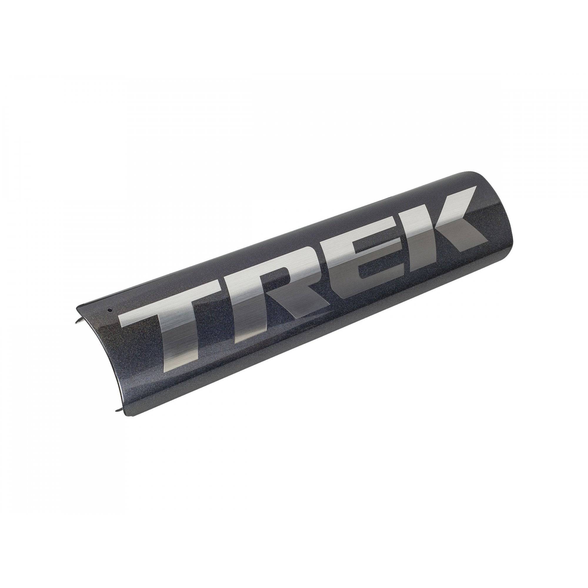 Trek Rail 29 2022 battery cover in paint match for 9.9 and 9.8 625W e-mountain bike models, showing the cover on the bike frame.
