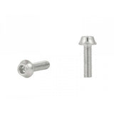 Trek black anodized water bottle bolt fasteners, M5x16mm, two-pack, used as frame components for bicycle water bottle cages.