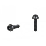 Trek water bottle bolt fasteners, M5x16mm, black anodized, two-pack, bike frame components for secure water bottle attachment.