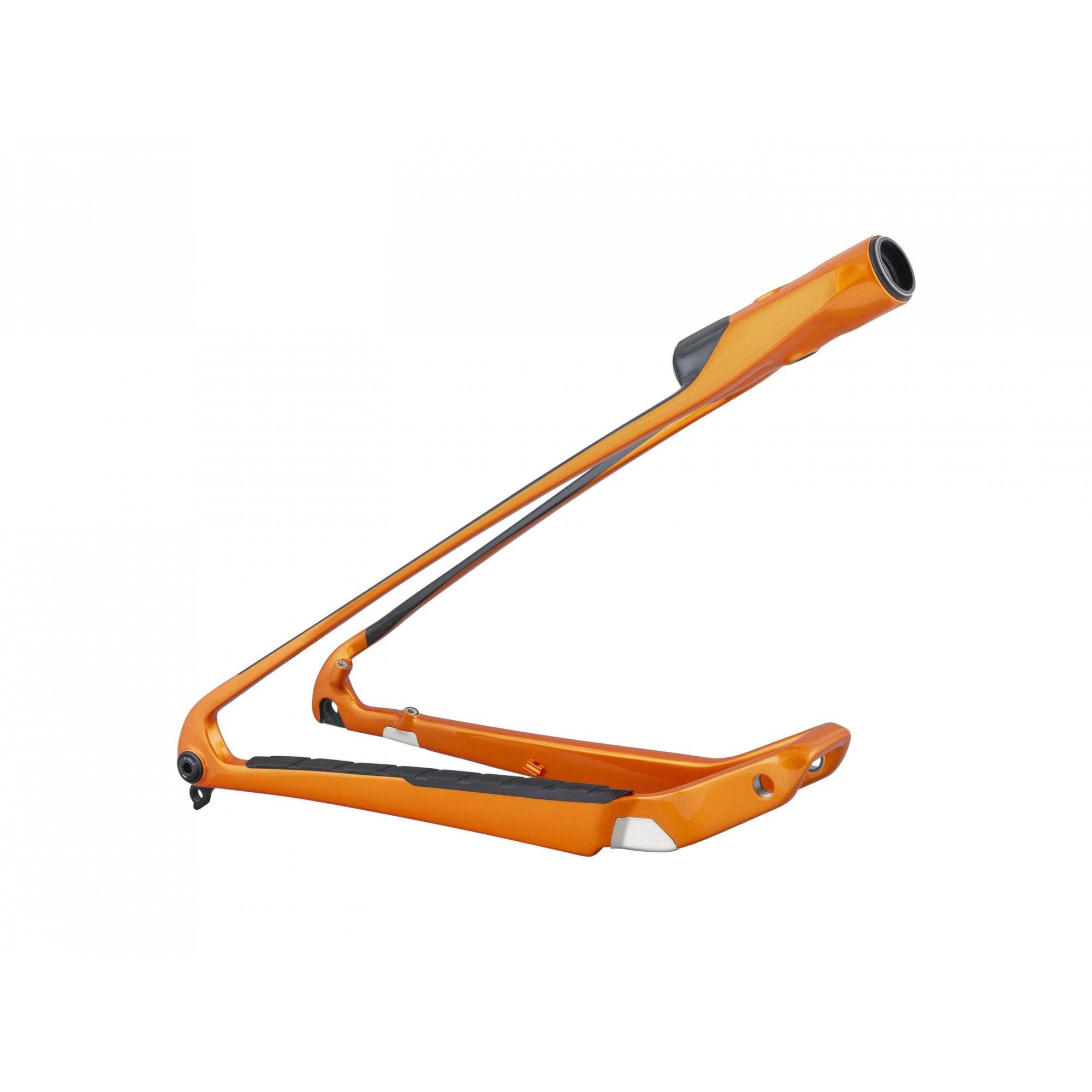 Trek Supercaliber 9.7 29 mountain bike frame in medium size with lithium and red finish, component part with sleek design.