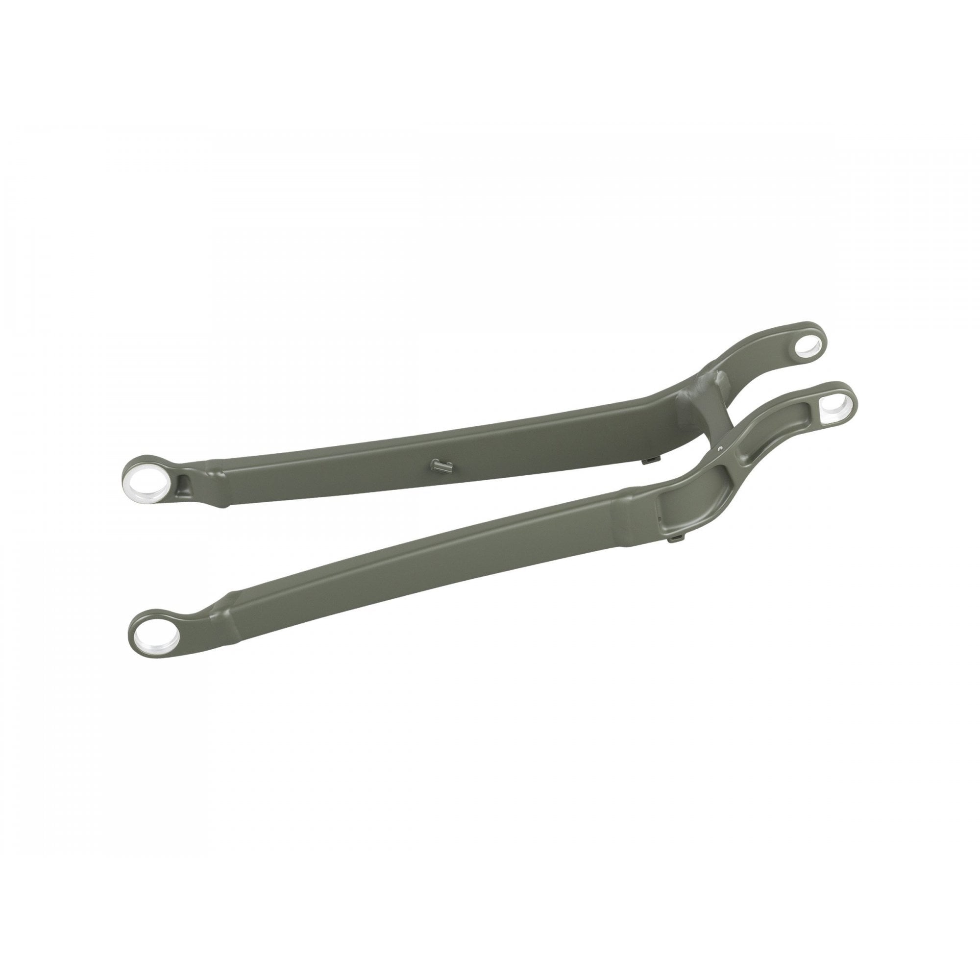 Trek Top Fuel 29 aluminum chainstays frame spare parts, close-up of the lightweight bike component for mountain bike maintenance.