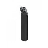 Trek Speed Concept SLR short black bike seatpost with flippable head, lightweight component for road and triathlon bikes.