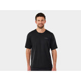 Trek Evoke mountain bike tech tee jersey, breathable unisex MTB shirt in lightweight fabric suitable for trail riding.