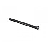 Bontrager Switch Lever Rear Thru-Axle 180mm in black, compatible with 6mm hex key, bike component for secure wheel attachment.