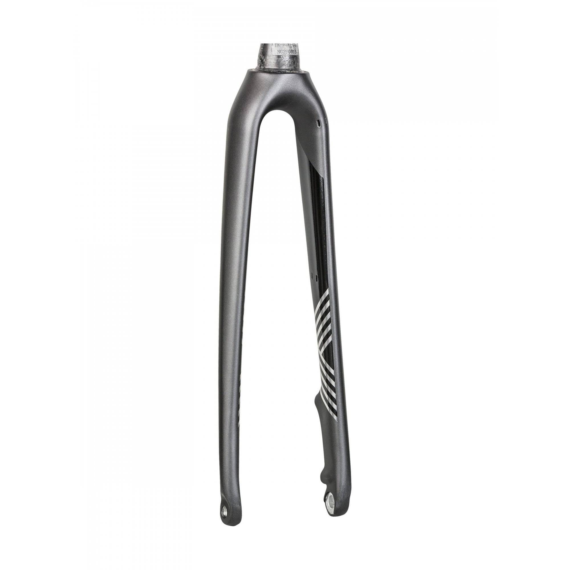 Trek 2018 Crockett Gen 2 700C disc forks for gravel bikes with flat-mount calipers, black aluminum components.