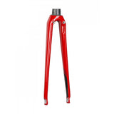 Trek 2019 Emonda ALR 700C road bike fork displaying lightweight aluminum construction and sleek design for stability and control.