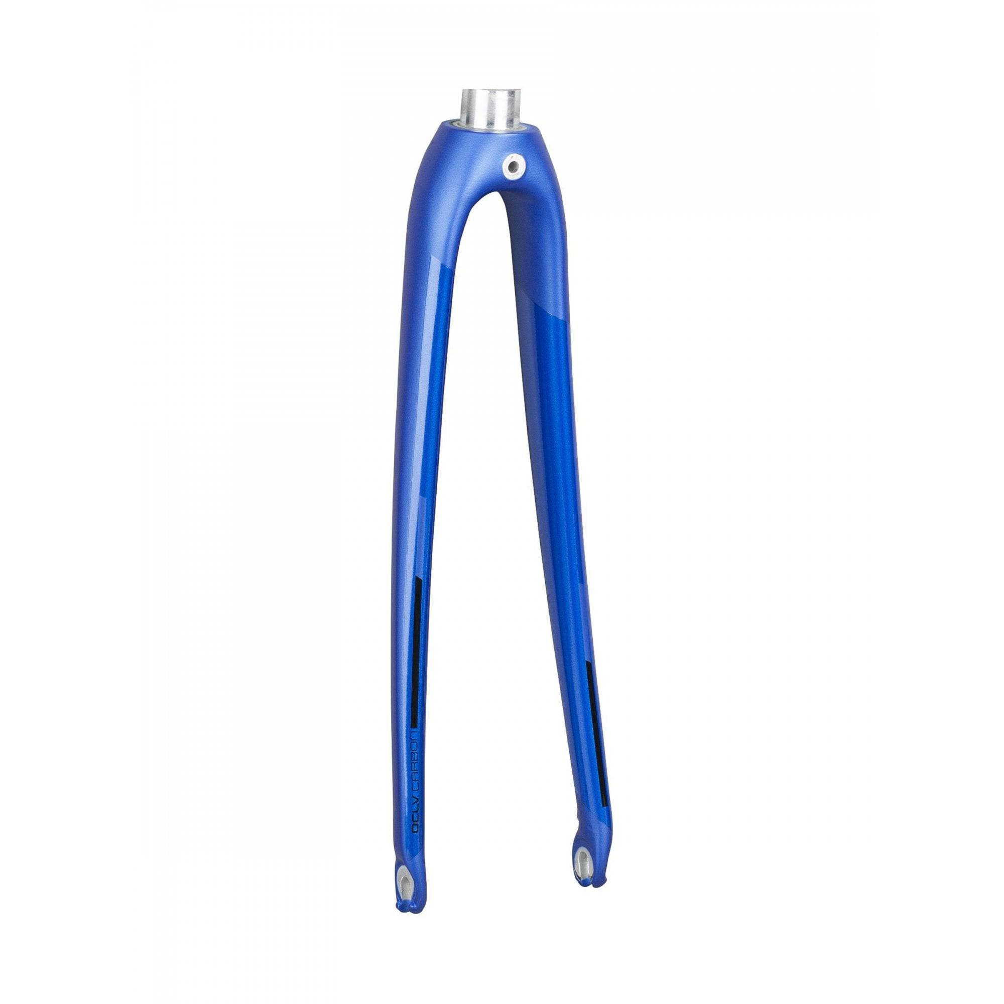 Trek Domane AL 700C road bike fork showing lightweight aluminum construction and sleek design for improved steering and stability.