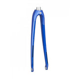 Trek Domane AL 700C road bike fork showing lightweight aluminum construction and sleek design for improved steering and stability.