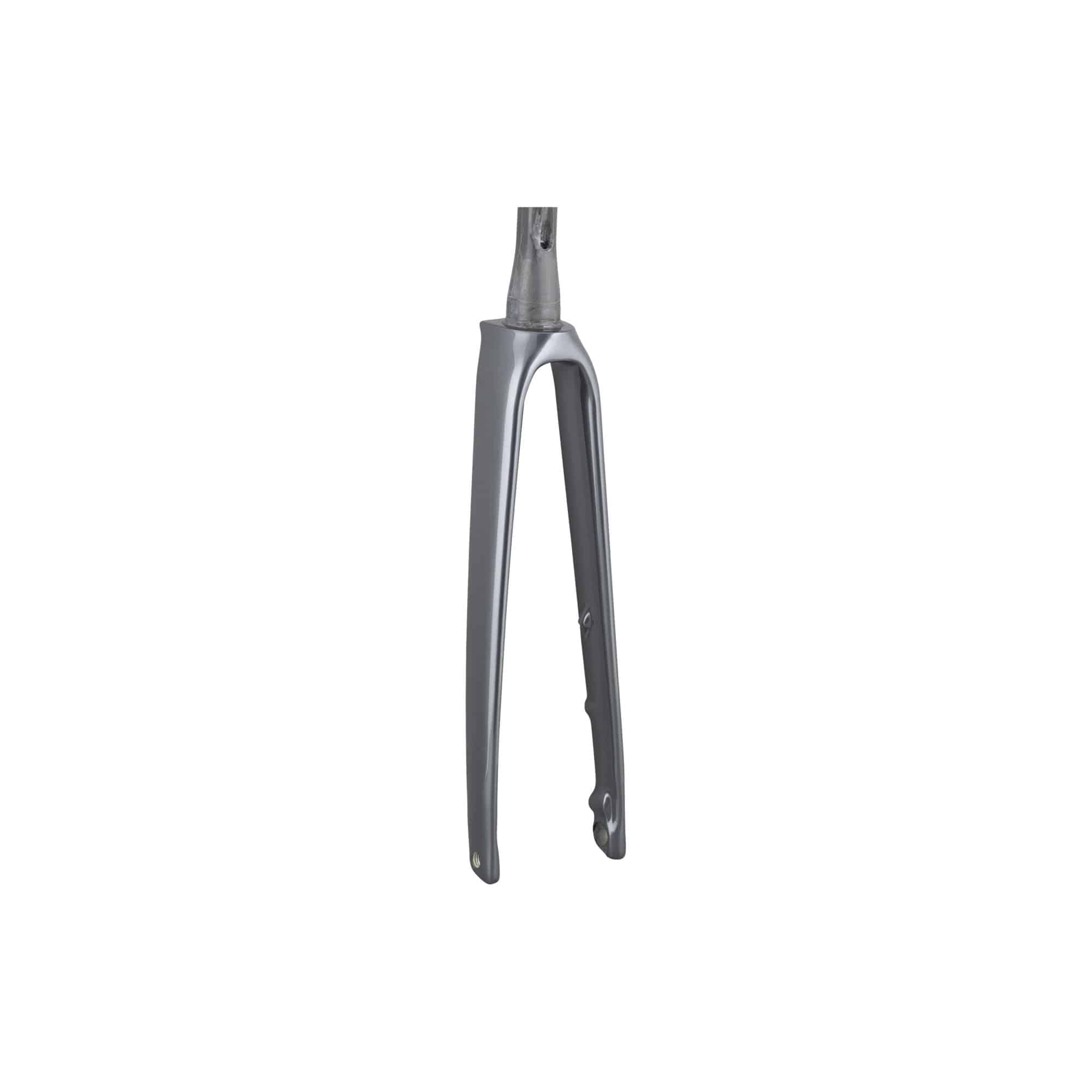 Trek Emonda SL 5 road bike forks, lightweight components with precise steering and control for Trek 2023 road bike.
