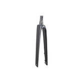 Trek Madone SL6 road bike forks with steering components, lightweight carbon construction for precise control and handling.