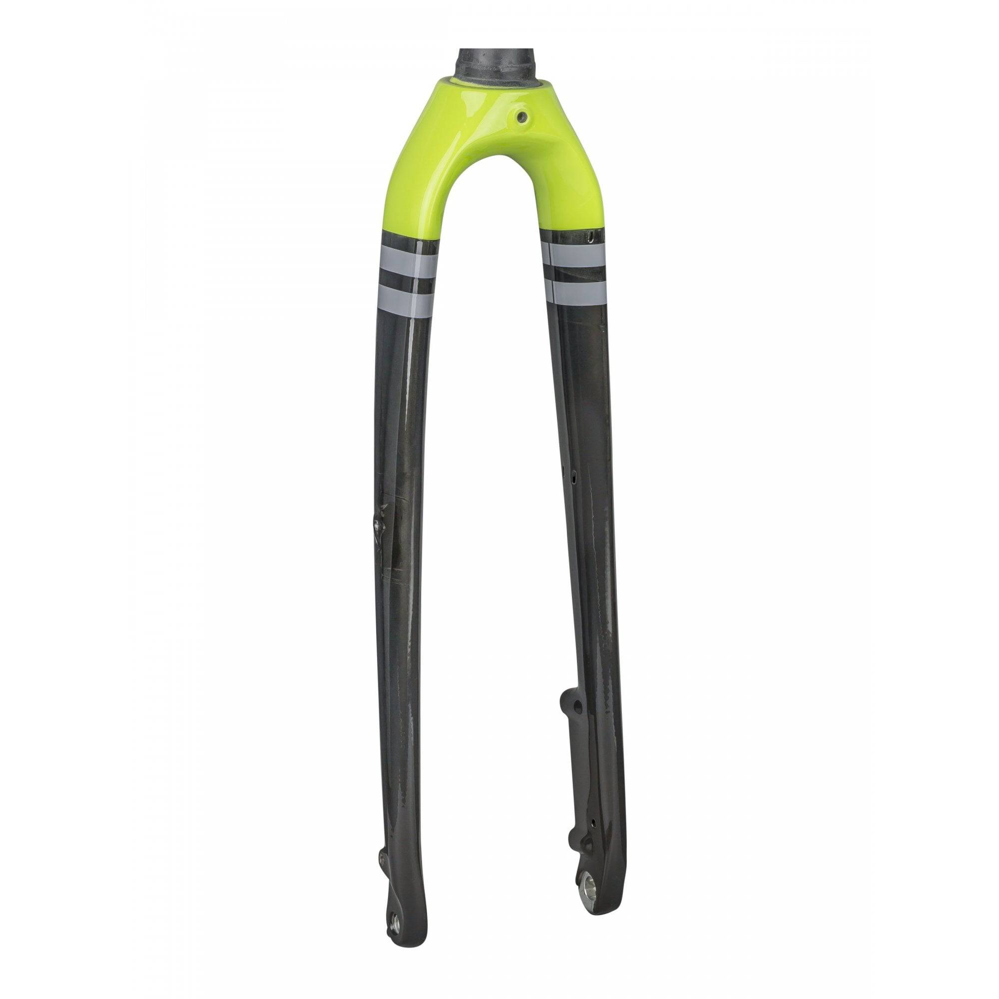 Trek Checkpoint ALR 700C rigid forks for gravel bike replacement, showing sleek black bike component with mounting points.