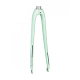 Trek Domane AL 700C road bike forks, lightweight aluminum components for smooth steering and stability during rides.