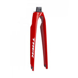 Trek Madone SLR 700C road bike fork for precision steering and high performance cycling components, shown in close-up.