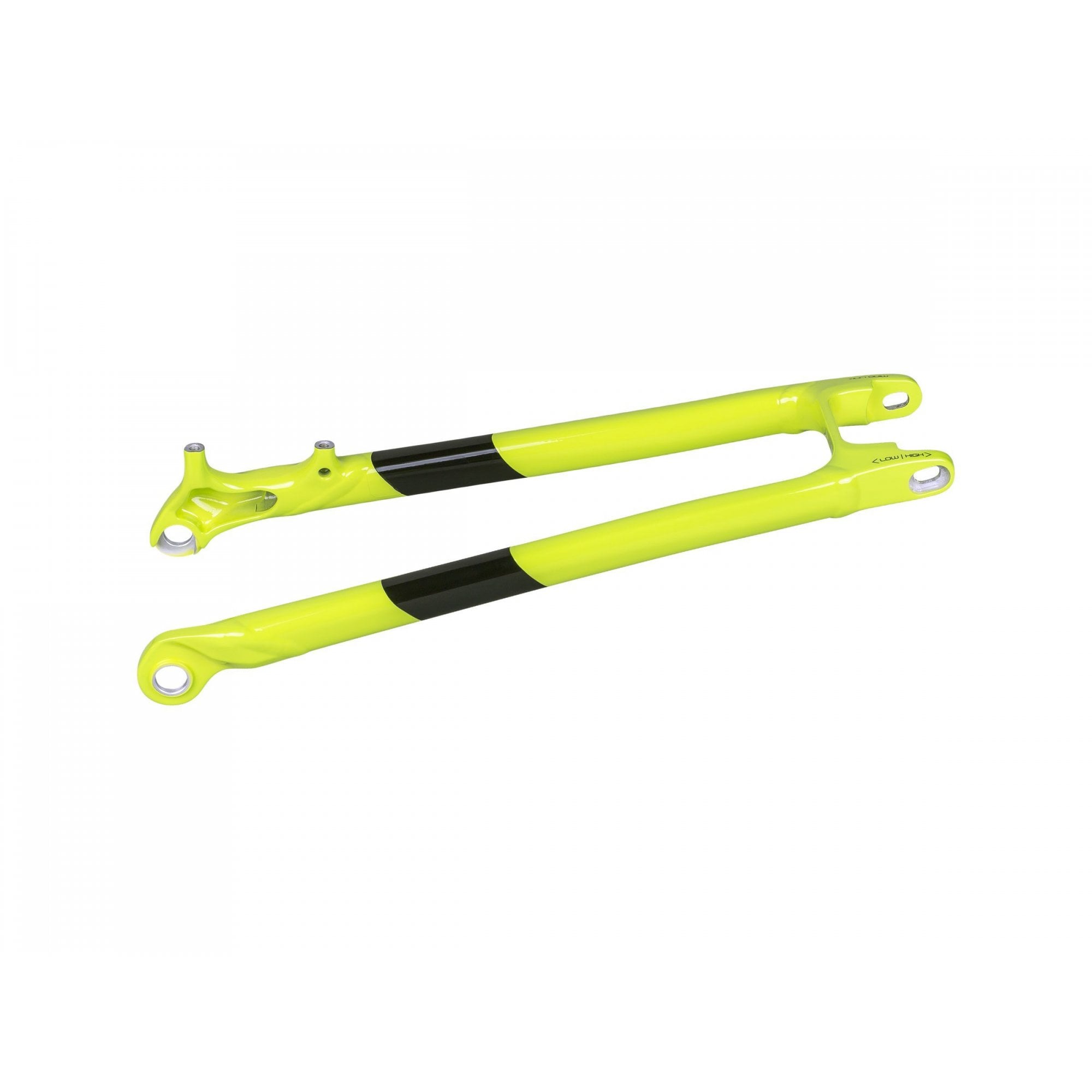 Trek Powerfly FS seatstay frame part in Volt/Black for 2018 model, bicycle component replacement, detailed close-up view.