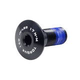 Trek M10x1mm full suspension rocker pivot bolt replacement for bike components, showing the metal bolt with threading.