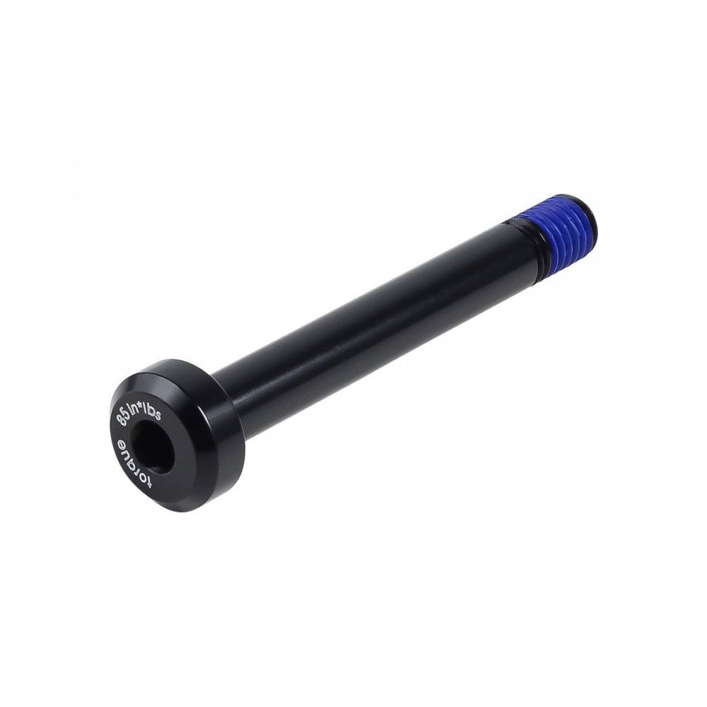 Trek aluminum shock mount fastener for full-suspension bike frame components, with metal construction and mounting holes.