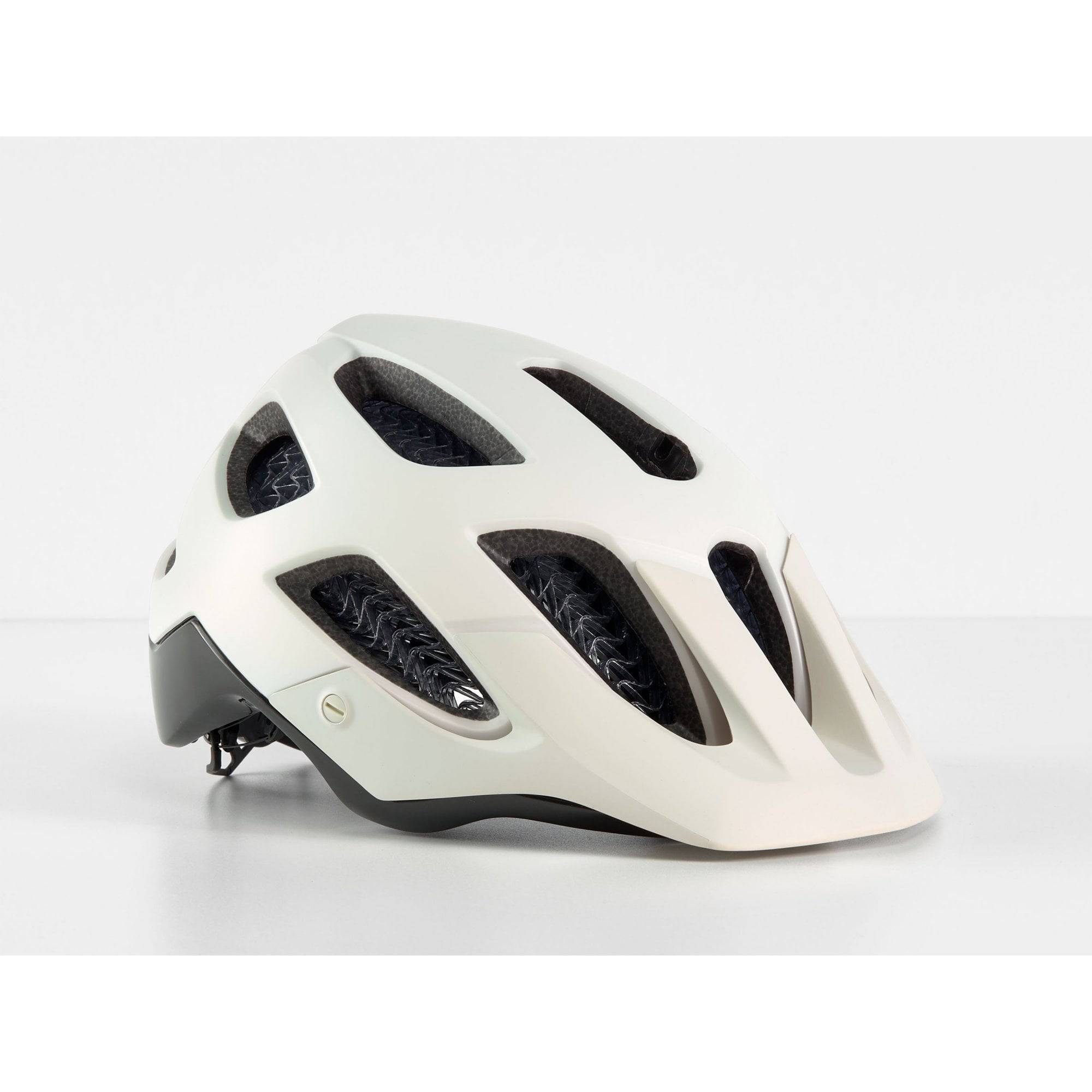 Bontrager Blaze WaveCel mountain bike helmet with Boa fit system and Blendr mount, shown from a side angle.