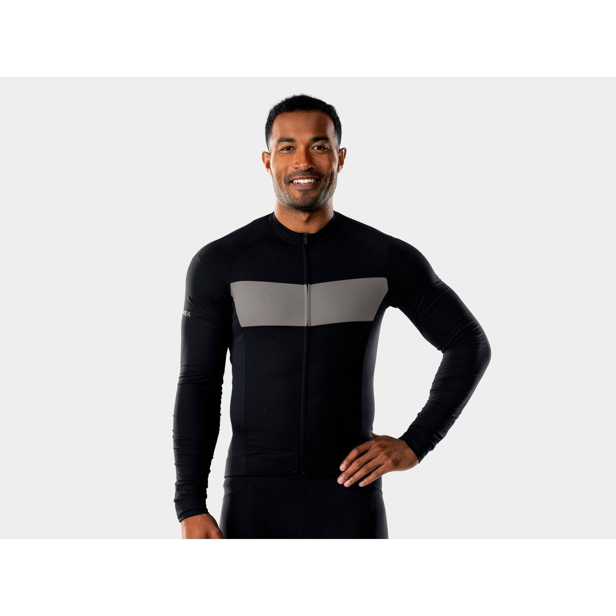 Trek Circuit LTD long sleeve cycling jersey for men and women, featuring moisture-wicking fabric for active biking.