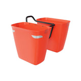 Trek Fetch+ 2 front pannier and rack kit for bikes, weather-resistant bike storage accessories, mounted on a bicycle.