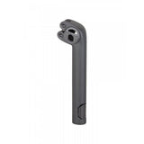 Trek Domane+ HP matte black adjustable bike seatpost, lightweight components for road and endurance cycling.