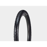 Bontrager SE4 Team Issue TLR MTB tyre mounted on a bike, tubeless-ready enduro racing trail tyre for mountain biking.