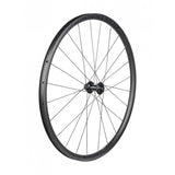 Bontrager Affinity TLR Centerlock disc road wheel with 24 spokes, 700C tubeless-ready rim, mounted with tire and disc brake rotor