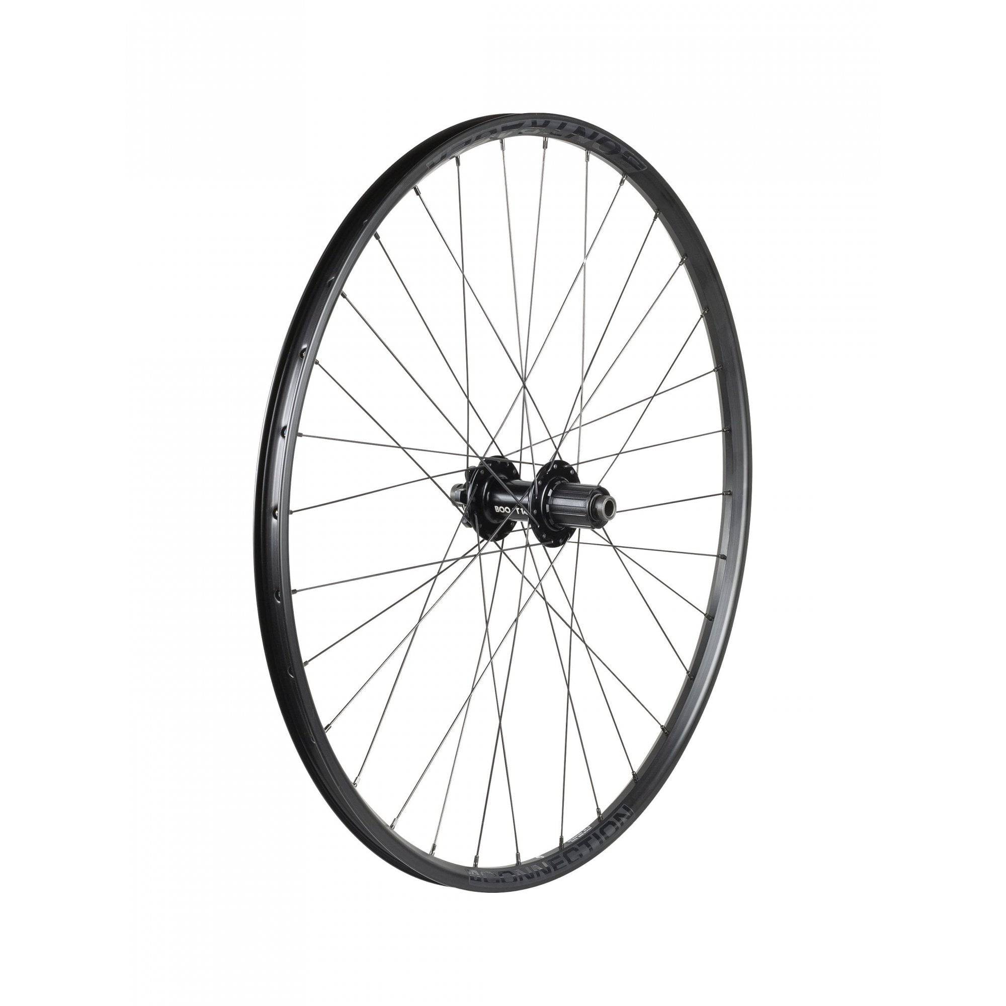 Bontrager Connection Boost 27.5-inch rear wheel with 6-bolt disc brake mount, Shimano HG 8/9/10-speed, black bike component