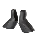 Black SRAM Apex 12-speed mechanical shifter hood cover set, pair of SD and DB components for bike gearing.