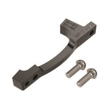 SRAM post bracket for 200mm and 220mm rotors with stainless mounting bolts, bicycle component part.