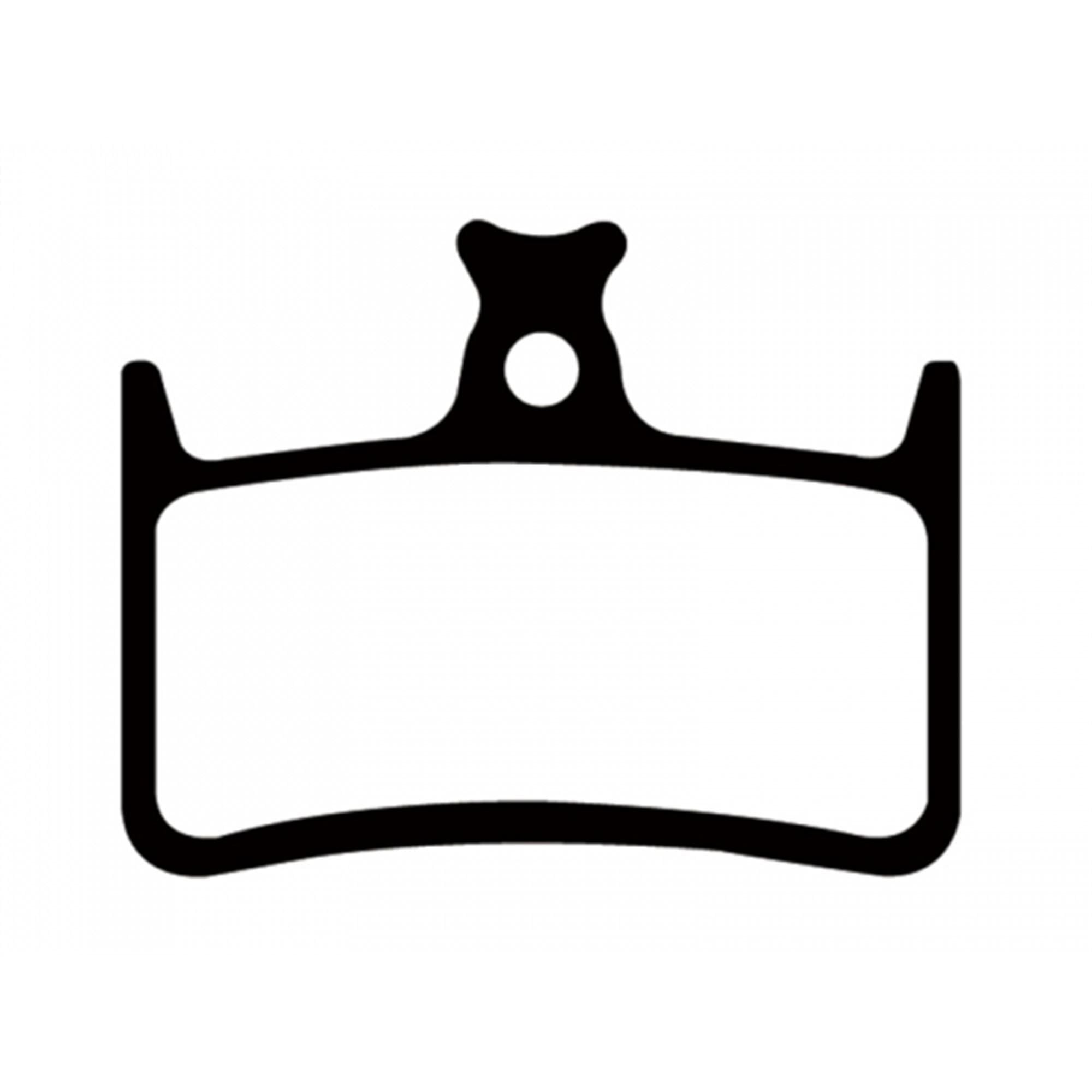 Ashima semi-metal brake pads for Hope Tech 3 E4, RX4, and Race Evo E4 mountain bike components, showing the brake pad set.