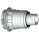 MAHLE X20 SRAM XDR aluminum freewheel set with nuts, end cap, and spacer for bike components.