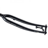 Ritchey WCS Steel MTB fork in black with rack and fender mounts, 1-1/8 inch steerer, mountain bike component