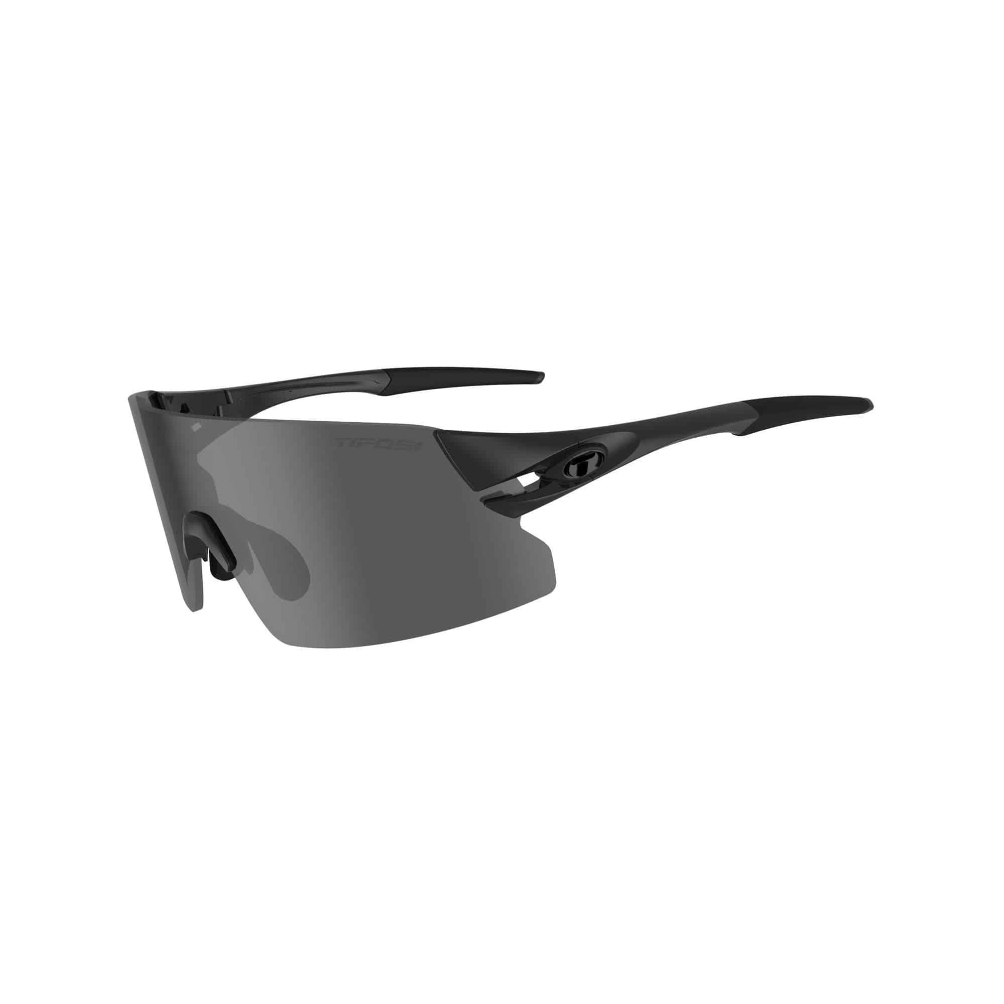 Tifosi Rivet Clarion Fototec 2023 sunglasses with satin vapor finish and sport performance lenses, shown from the front.