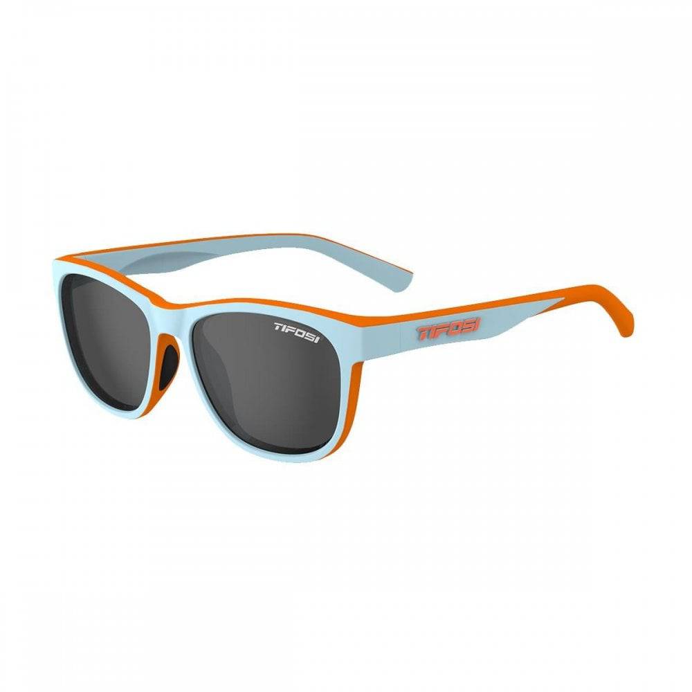 Tifosi Swank single lens sunglasses with UV protection, sporty eyewear for active wear, featuring a sleek design.