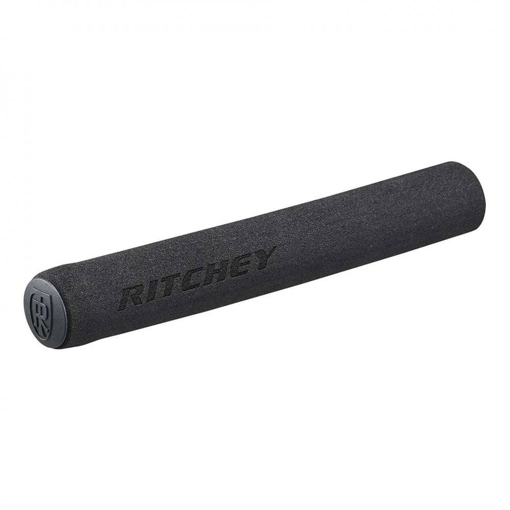 Ritchey WCS gravel handlebar grips in black, neoprene material, designed for comfortable grip on drop bars for gravel biking.