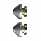 UNIOR bike workshop axle adaptor for 12, 15, and 20mm through axles, used as a maintenance tool for bike repairs.