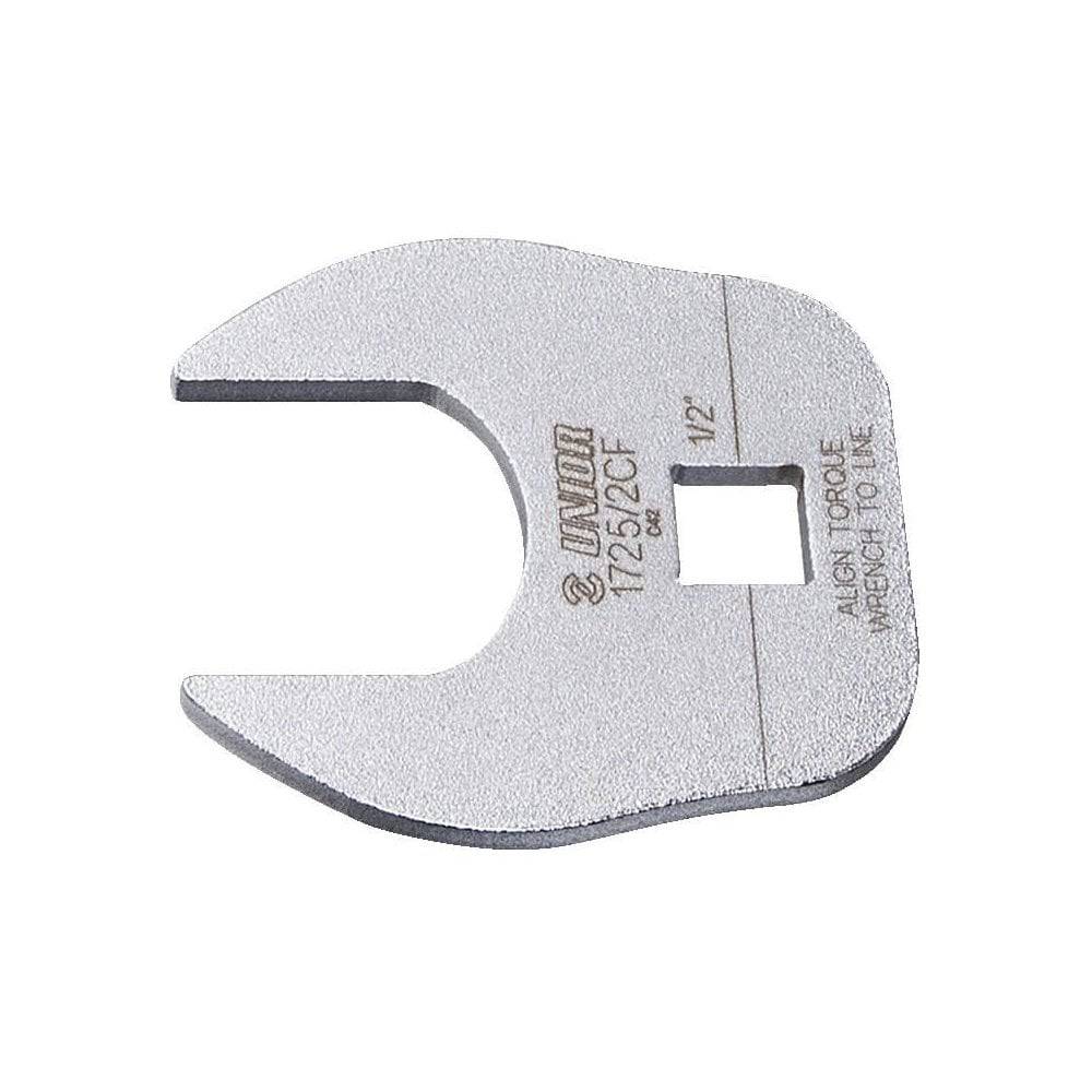 UNIOR 36mm crowfoot open end wrench for 1/2-inch drive torque wrenches, suitable for workshop use.