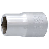 UNIOR 1/2 inch socket tool made of durable chrome vanadium steel, suitable for workshop use, ISO certified.