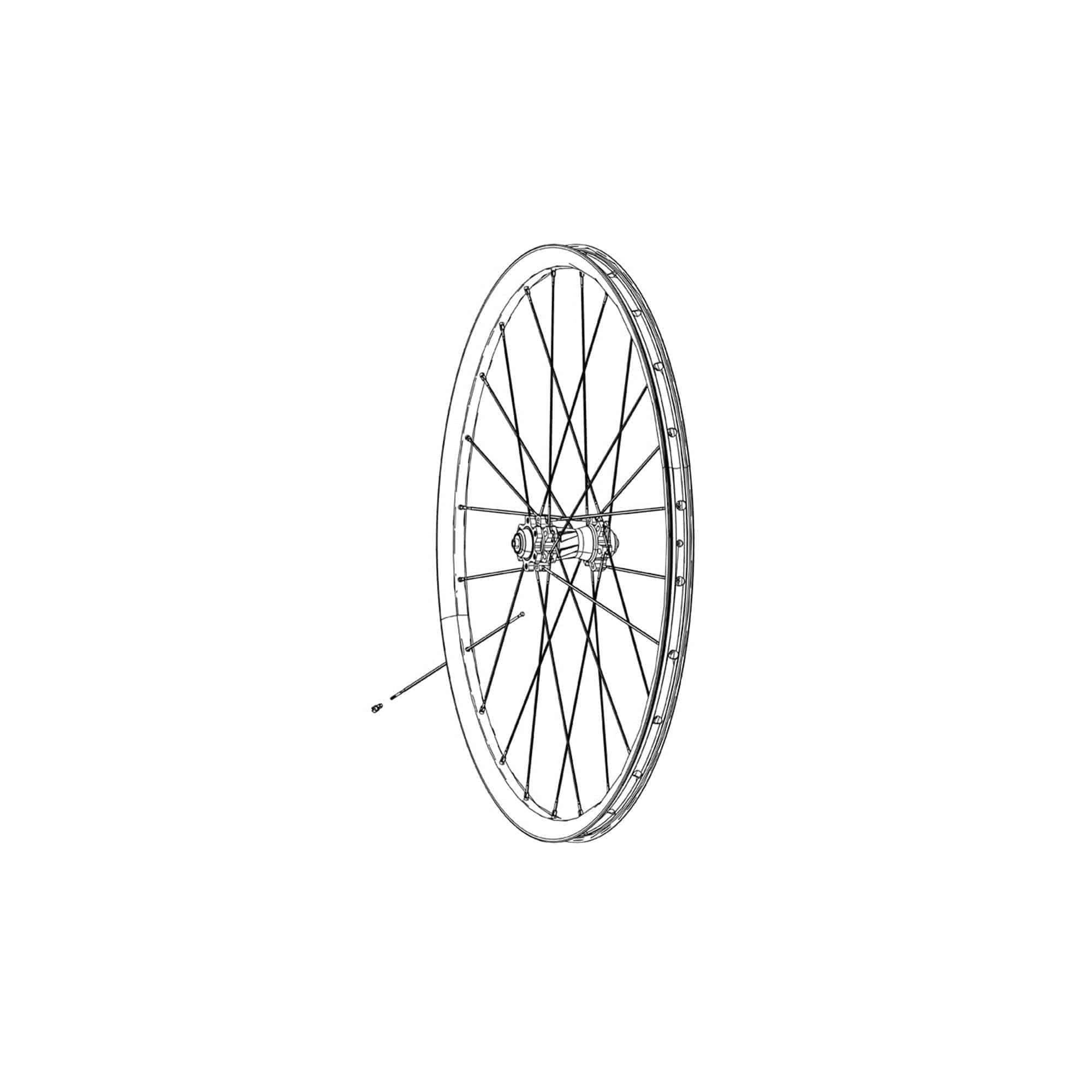 Zipp Spokes & Nipples & Washers Cx Ray Straight-Pull External Hex Secure Lock Black Oxide 208Mm (3 Pcs) Wheel Spares