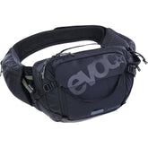 EVOC Hip Pack Pro 3L trail riding bag with ventilated design and tool compartment, ideal for mountain biking accessories.