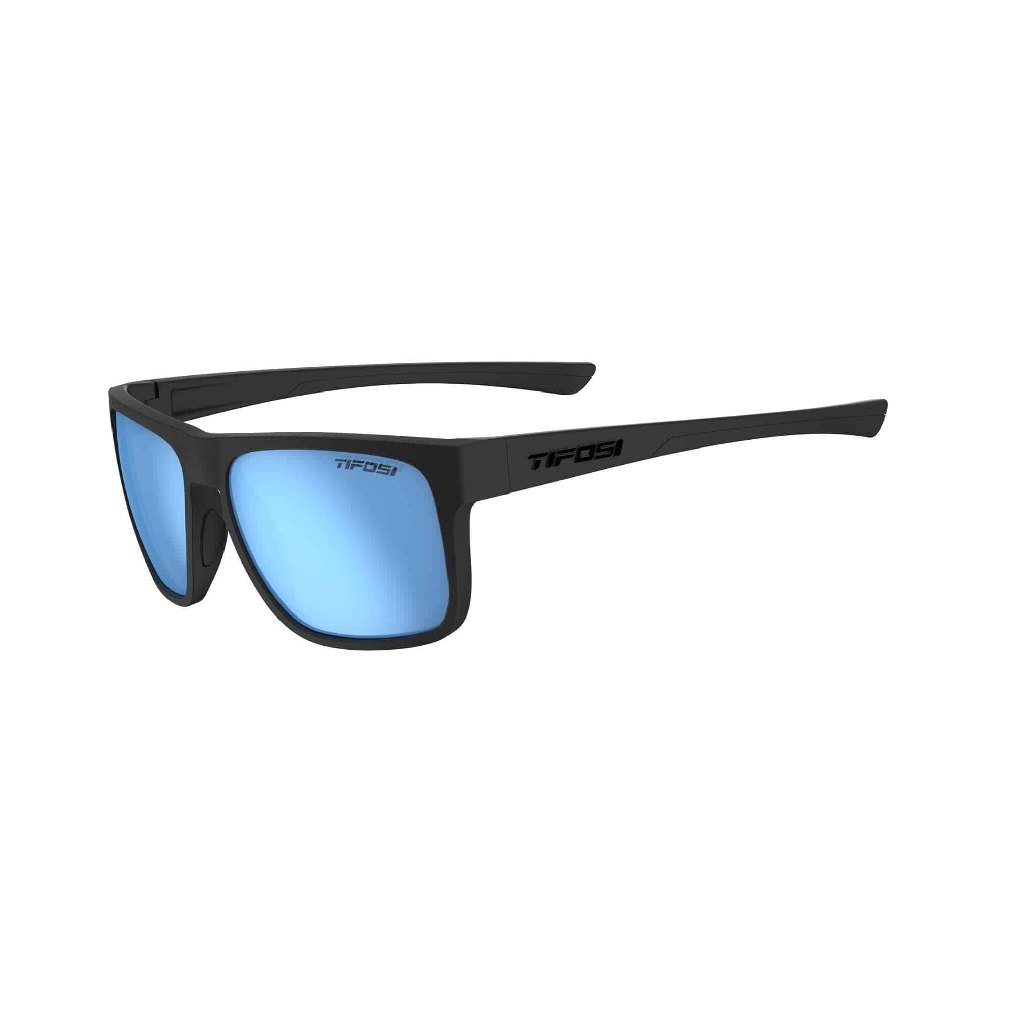 Tifosi Swick polarized eyewear with single lens, UVA/UVB protection, and glide fit technology in a sleek clothing accessory design