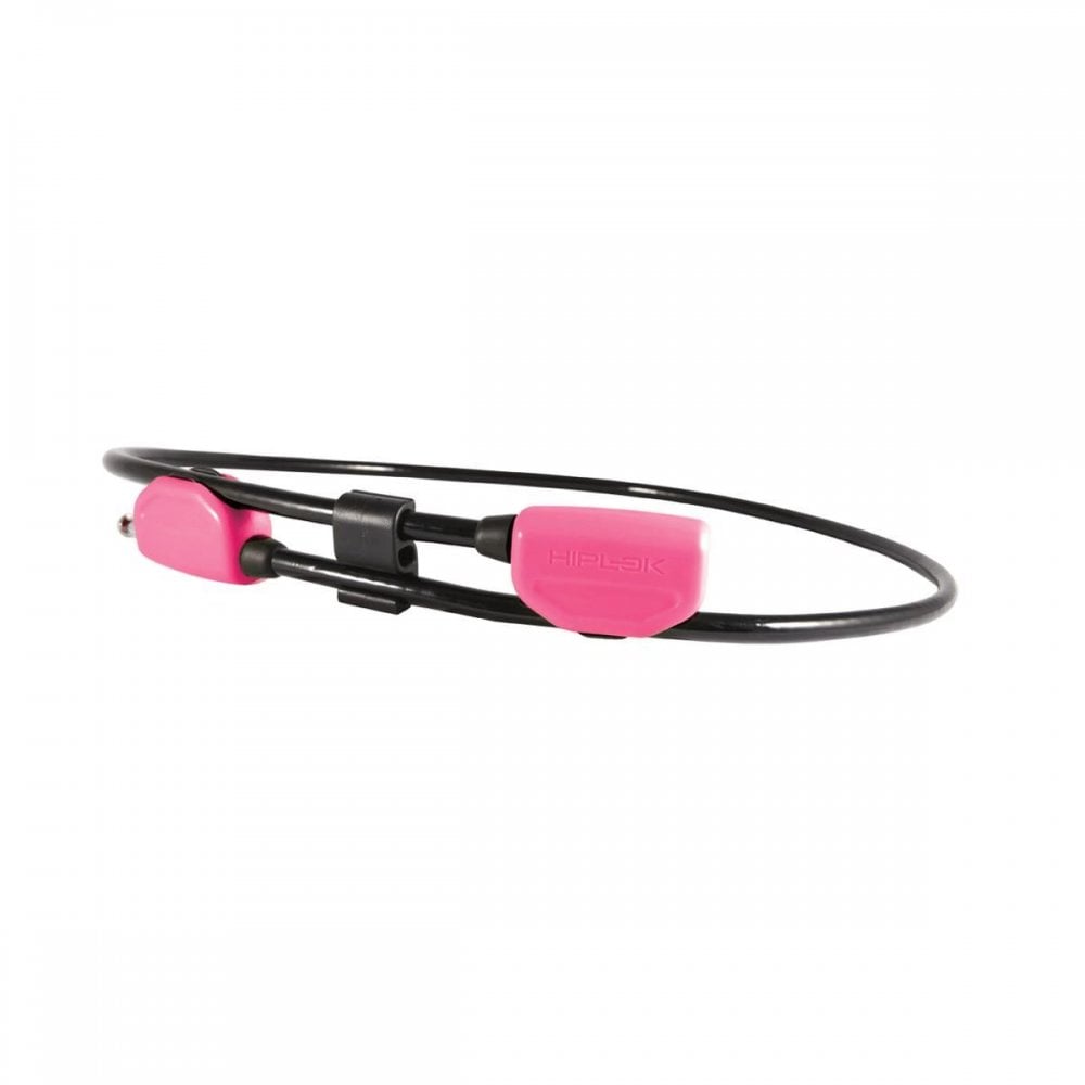 Hiplok wearable bike cable lock with POP waist fastening, adjustable for 24-42 inches, accessory for bike security.