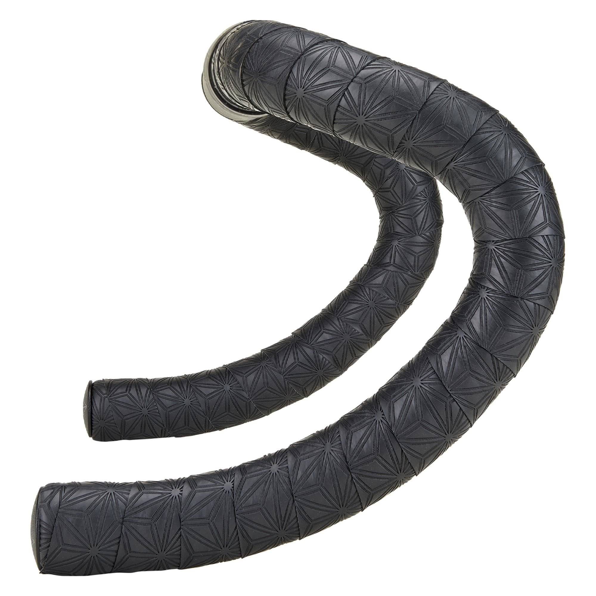 Supacaz Super Sticky Kush gravel handlebar tape with shock absorption and durability, shown wrapped around a bike handlebar.