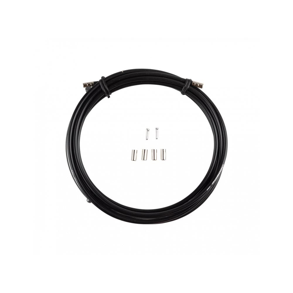 Jagwire Basics universal bike brake kit in black with brake levers and cables, designed for easy installation and reliable performance.