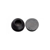 Jagwire black frame plug refill bag with 10 close-type caps for 8.0mm ports on bicycle components.
