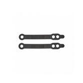 Pair of black Kids Ride Shotgun kids ride shotgun foot peg straps, durable replacement safety accessories for children.