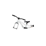 Kids Ride Shotgun Dirt Hero balance bike frame kit in Arctic Storm White, designed for kids' ride-on dirt bikes.