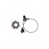 Kids Ride Shotgun rear brake kit for kids' bikes, includes HC1 lever, 140mm rotor, black guard, and child-safe components.