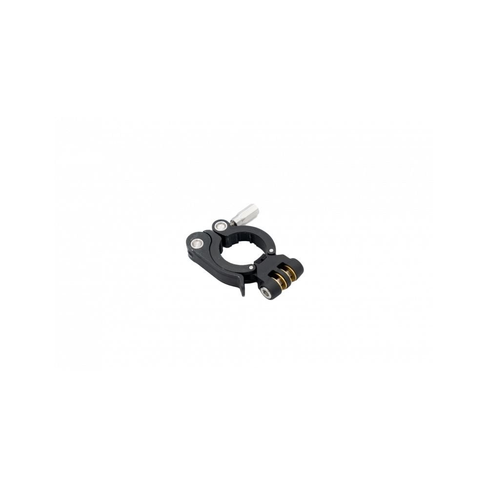 Kids Ride Shotgun Pro rear clamp assembly in black, replacement spare accessory for kids' ride shotgun seat.