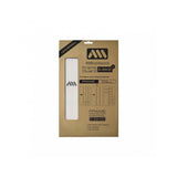 All Mountain Style clear frame guard for e-bike, providing scratch protection with a durable, transparent accessory on bike frame.